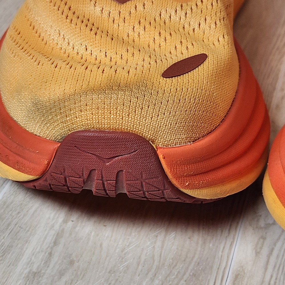 Hoka Womens W Bondi 8 Running Shoes size 9.5 Orange Sneakers (see pics) - Picture 8 of 15